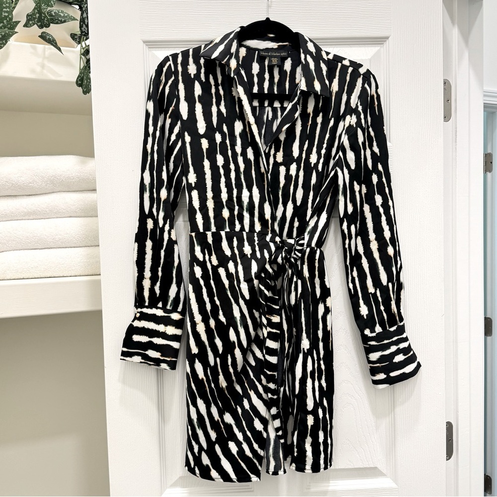 House of Harlow 1960 Silk Wrap Mini
Blazer Tie Dress Size XS